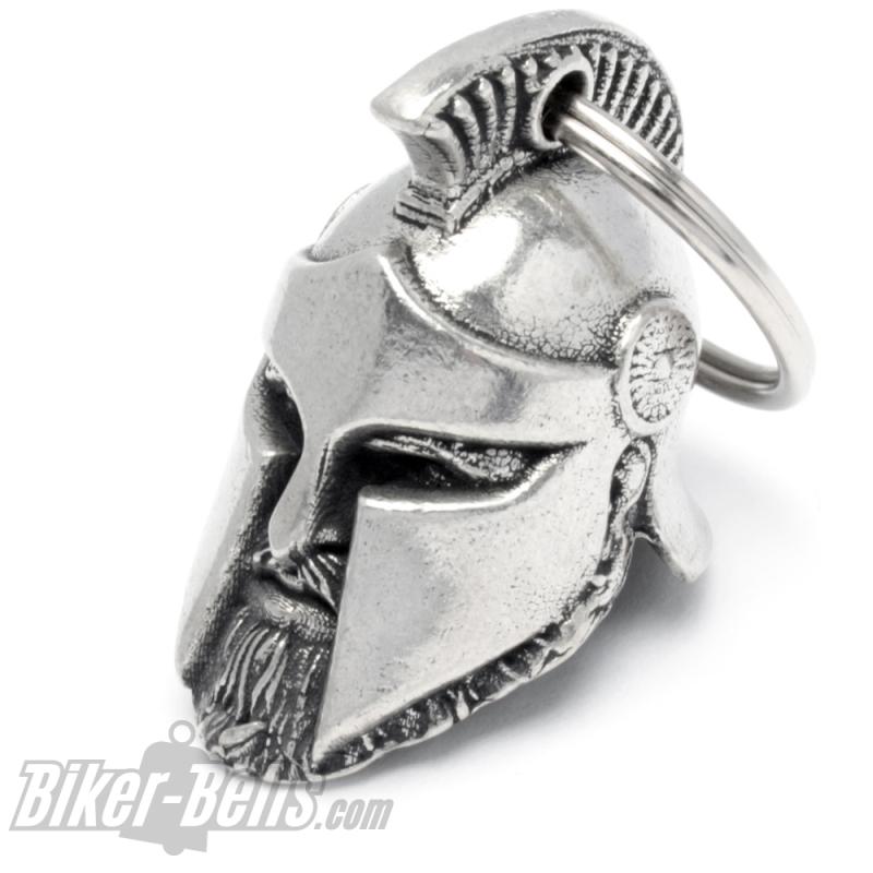 Biker Bell 3D Spartaner Biker-_Bell Krieger mit Helm und Bart Motorradfahrer Glücksbringer MoFa Lounge Künzelsau Hohenlohe Baden Württemberg