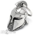 Biker Bell 3D Spartaner Biker-_Bell Krieger mit Helm und Bart Motorradfahrer Glücksbringer MoFa Lounge Künzelsau Hohenlohe Baden Württemberg