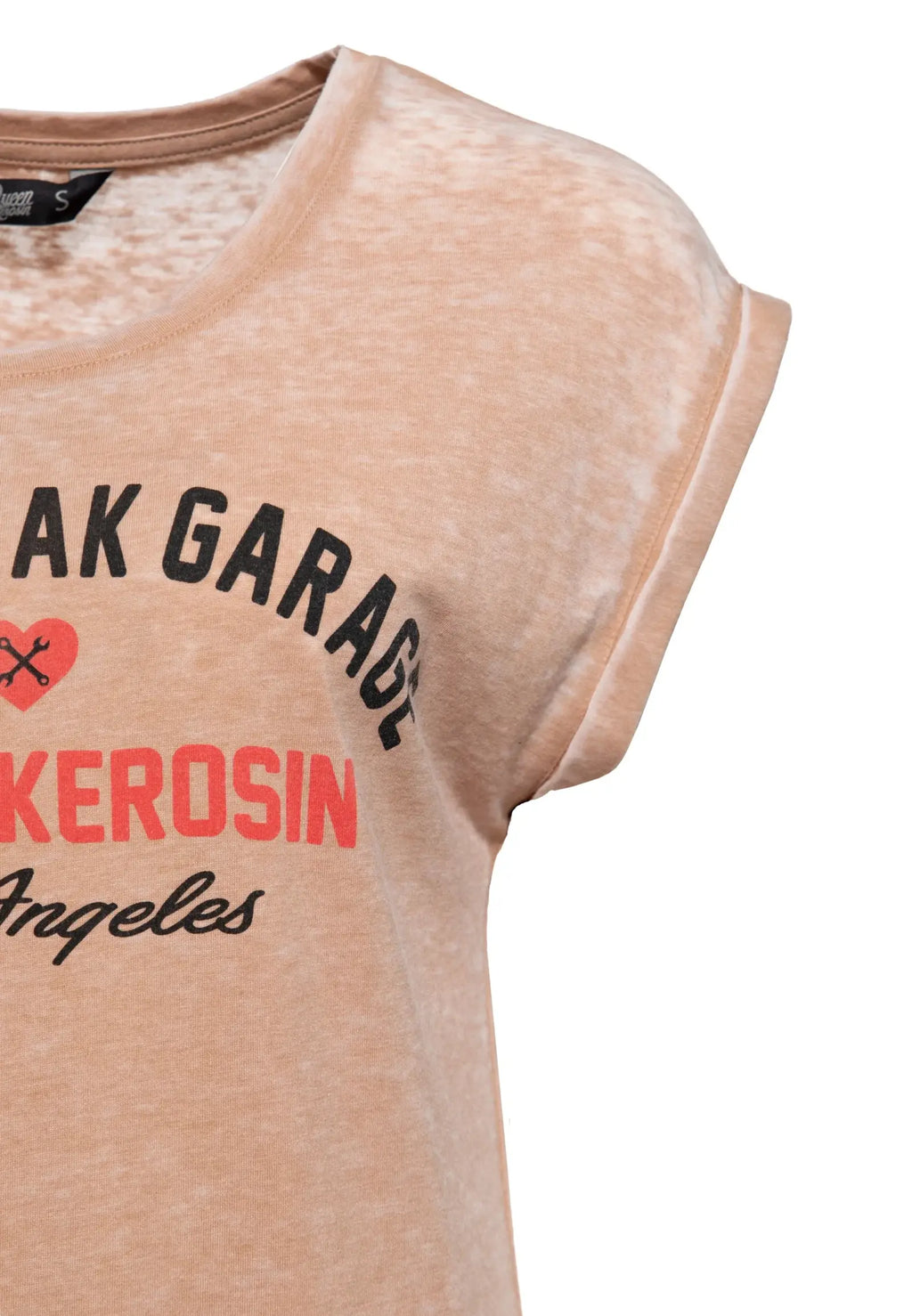 Queen Kerosin Damen Enzym Wash T-Shirt «Heartbreak Garage» MoFa Lounge Künzelsau Hohenlohe Baden Württemberg 2