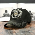 Trucker-Cap-schwarz-schraegansicht-links-only-snafu-drive-fast-helm-harry-damson 1