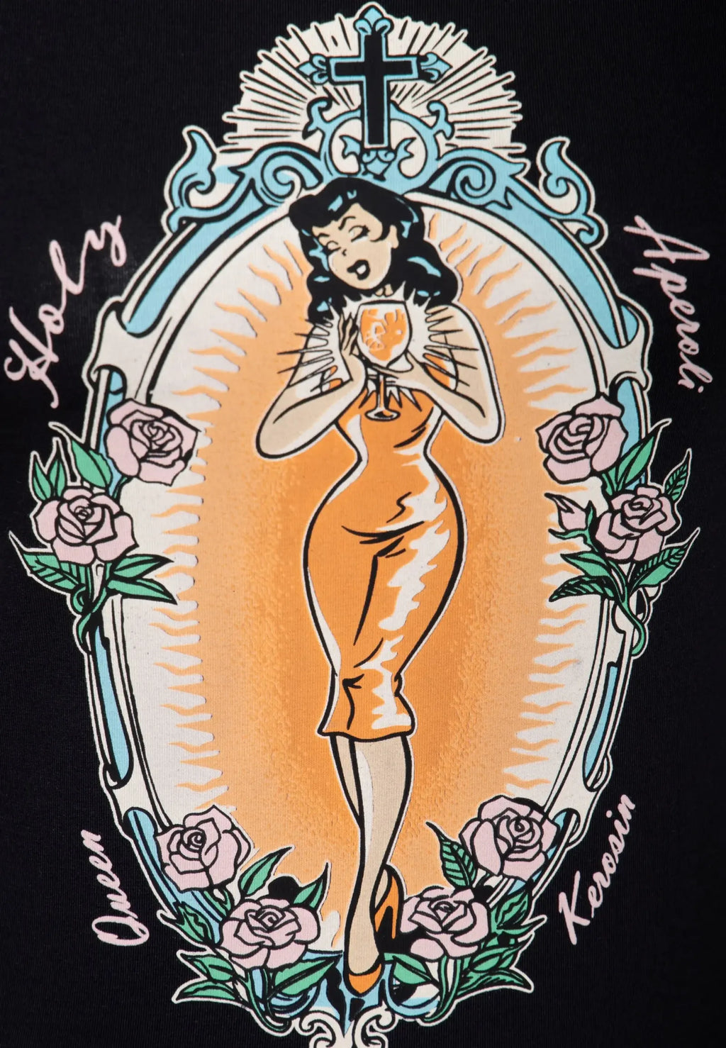 Queen Kerosin T-Shirt «Holy Aperoli» MoFa Lounge Künzelsau Hohenlohe Baden Württemberg 4