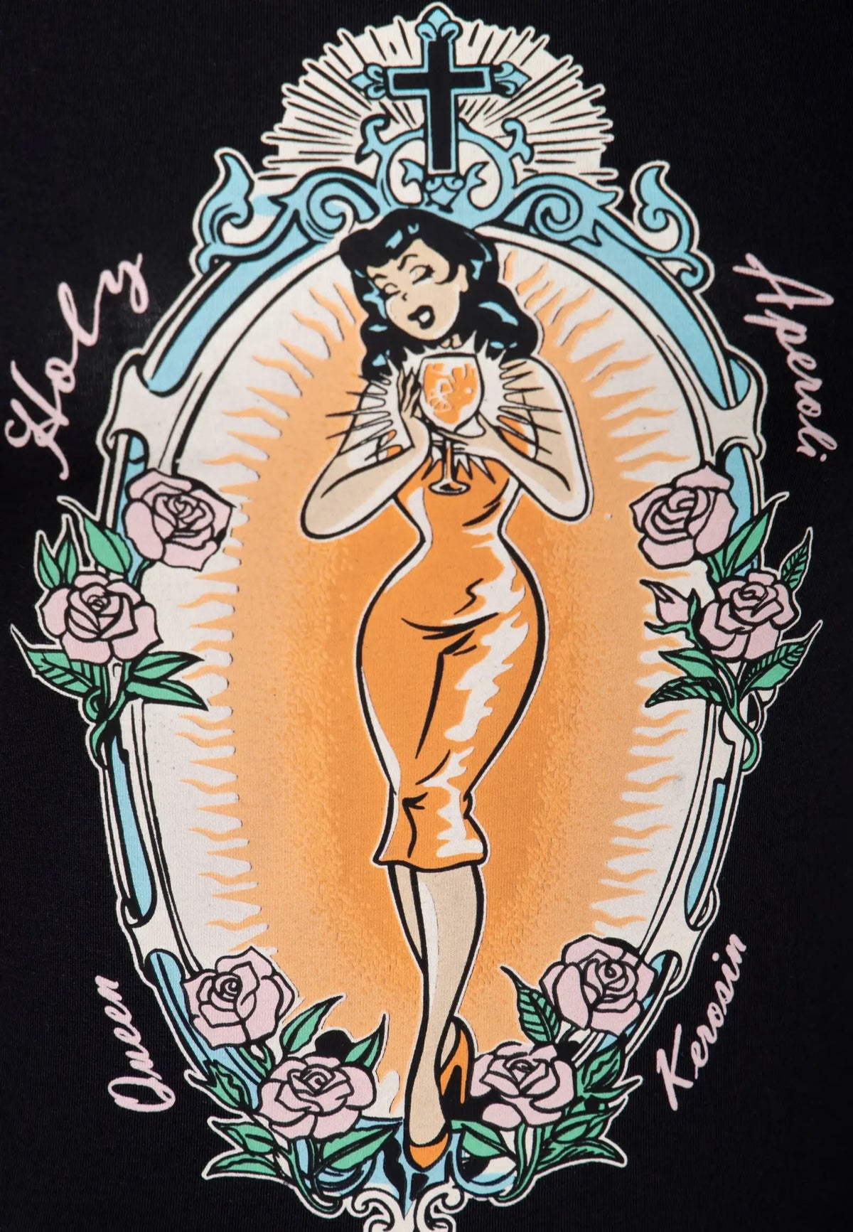 Queen Kerosin T-Shirt «Holy Aperoli» MoFa Lounge Künzelsau Hohenlohe Baden Württemberg 4