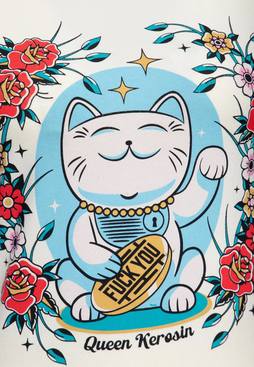 Queen Kerosin T-Shirt «Lucky Cat» MoFa Lounge Künzelsau Hohenlohe Baden Württemberg 3