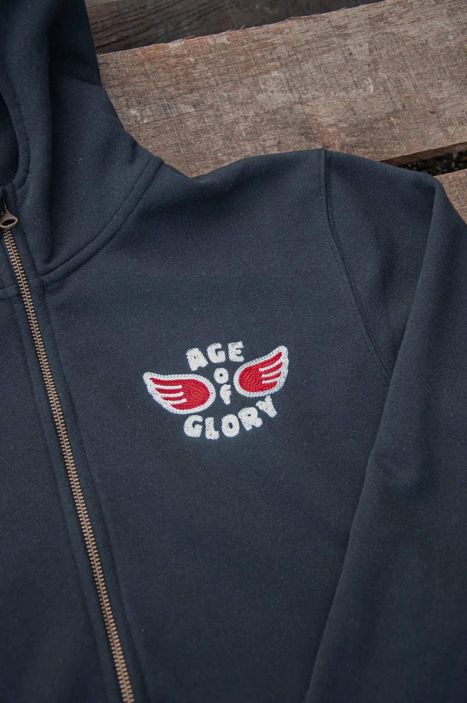 Age of Glory Genuine Zipper Hoodie Black MoFa Lounge Künzelsau Hohenlohe Baden Württemberg 1