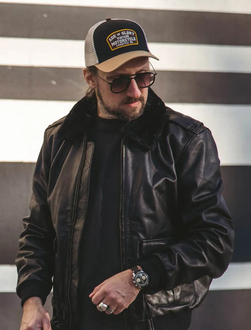 Age of Glory Buddy Trucker Cap Black – Khaki Off-white MoFa Lounge Künzelsau Hohenlohe Baden Württemberg 1