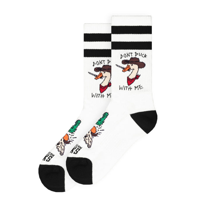 American Socks Don’t duck with me – Mid High MoFa Lounge Künzelsau Hohenlohe Baden Württemberg Motorradbekleidung (2)