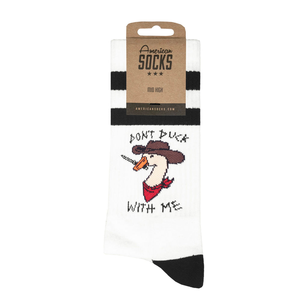American Socks Don’t duck with me – Mid High MoFa Lounge Künzelsau Hohenlohe Baden Württemberg Motorradbekleidung (3)