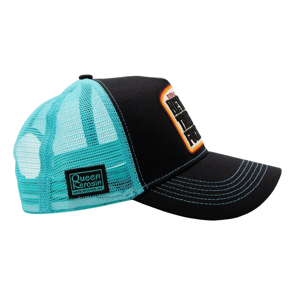 Queen Kerosin Trucker Cap «Never Trust A Fucker» MoFa Lounge Künzelsau Hohenlohe Baden Württemberg 2