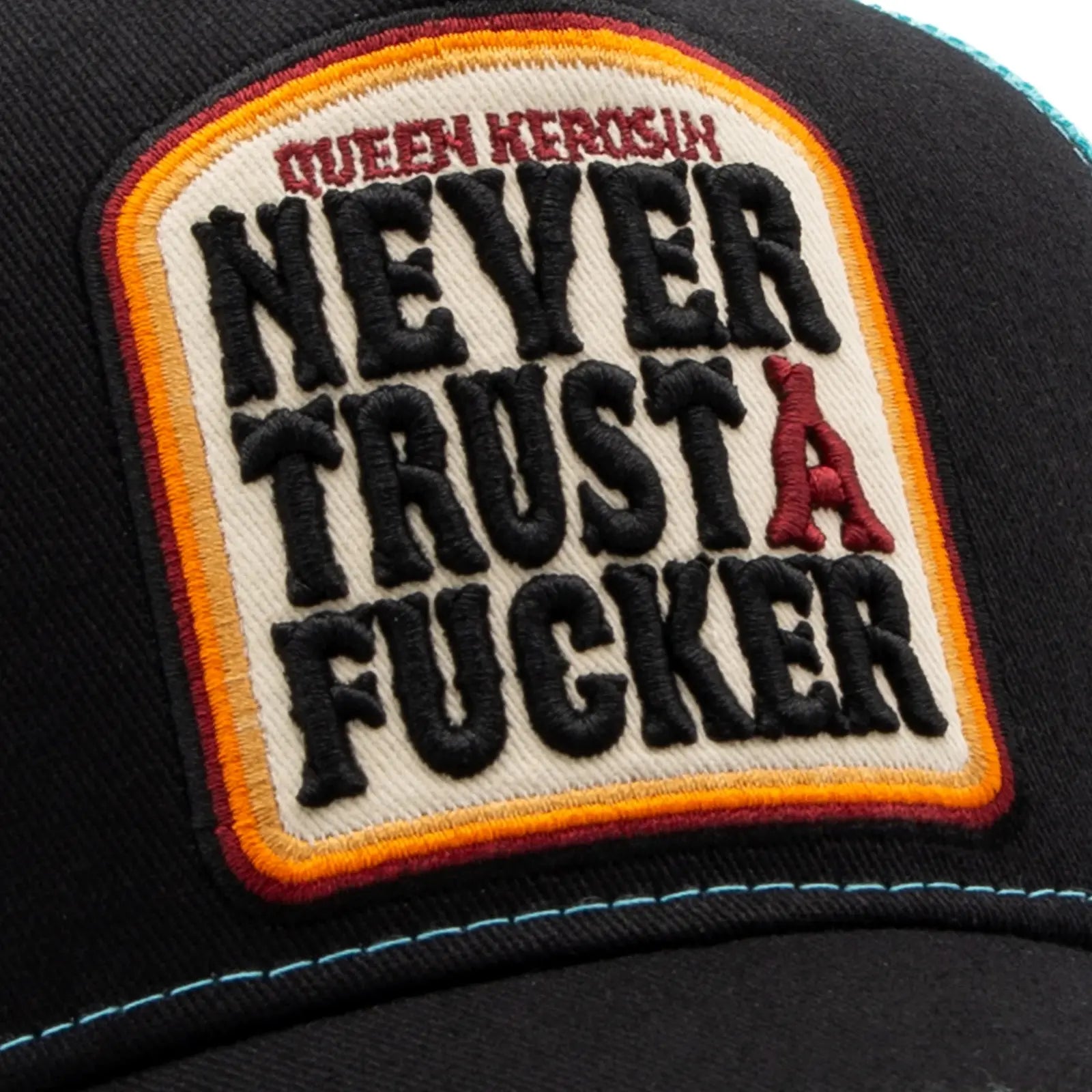 Queen Kerosin Trucker Cap «Never Trust A Fucker» MoFa Lounge Künzelsau Hohenlohe Baden Württemberg 5