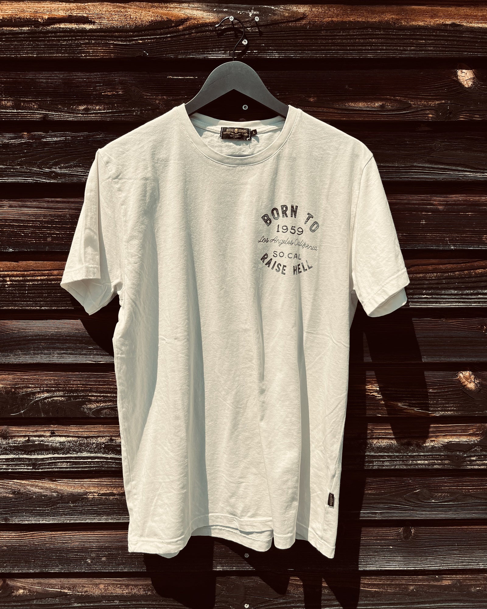 Rude Riders T-Shirt Uomo Born MoFa Lounge Künzelsau Hohenlohe Baden Württemberg