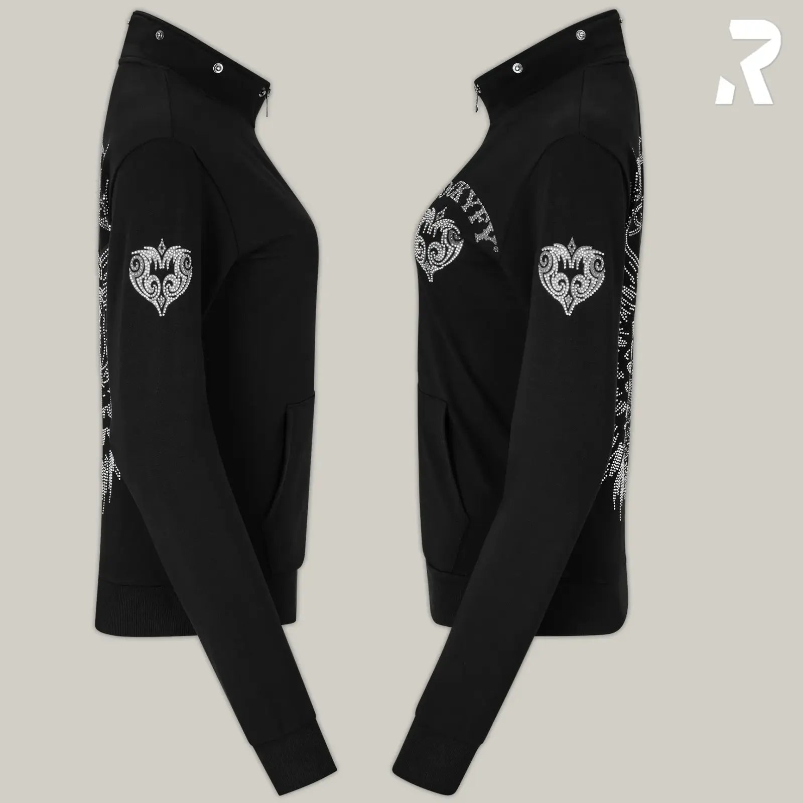 Rockyfy Hoodie Jacket Glamour Angel by Rockyfy (mit Kristall Applikationen) MoFa Lounge Künzelsau Hohenlohe Baden Württemberg 12