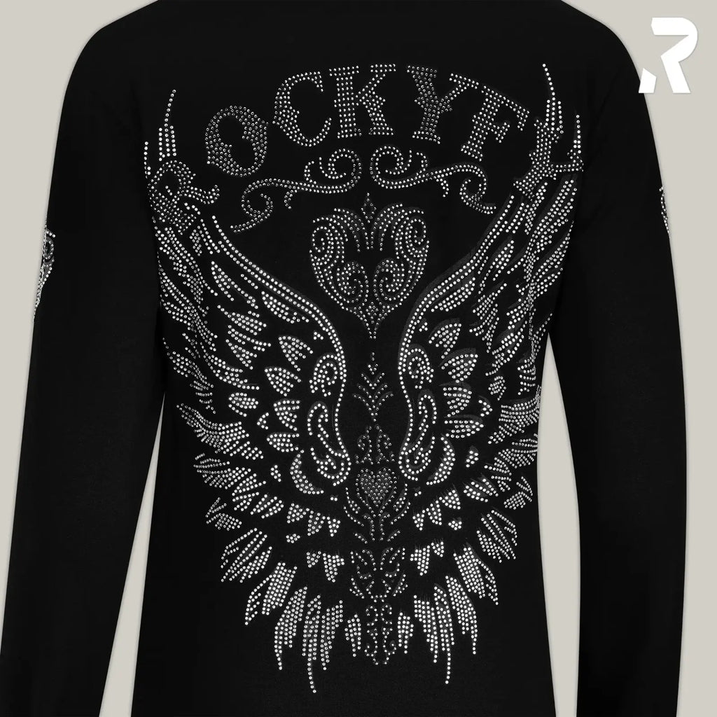 Rockyfy Hoodie Jacket Glamour Angel by Rockyfy (mit Kristall Applikationen) MoFa Lounge Künzelsau Hohenlohe Baden Württemberg 5