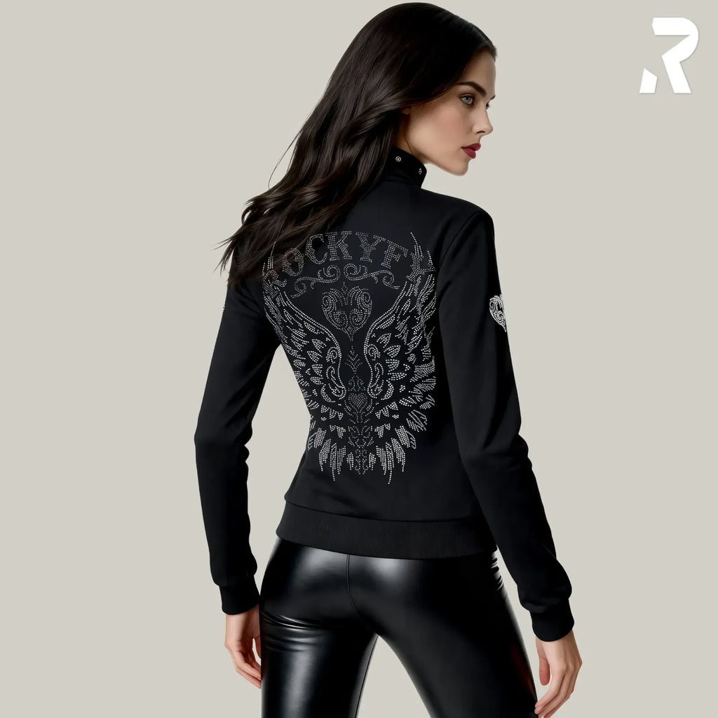Rockyfy Hoodie Jacket Glamour Angel by Rockyfy (mit Kristall Applikationen) MoFa Lounge Künzelsau Hohenlohe Baden Württemberg 9