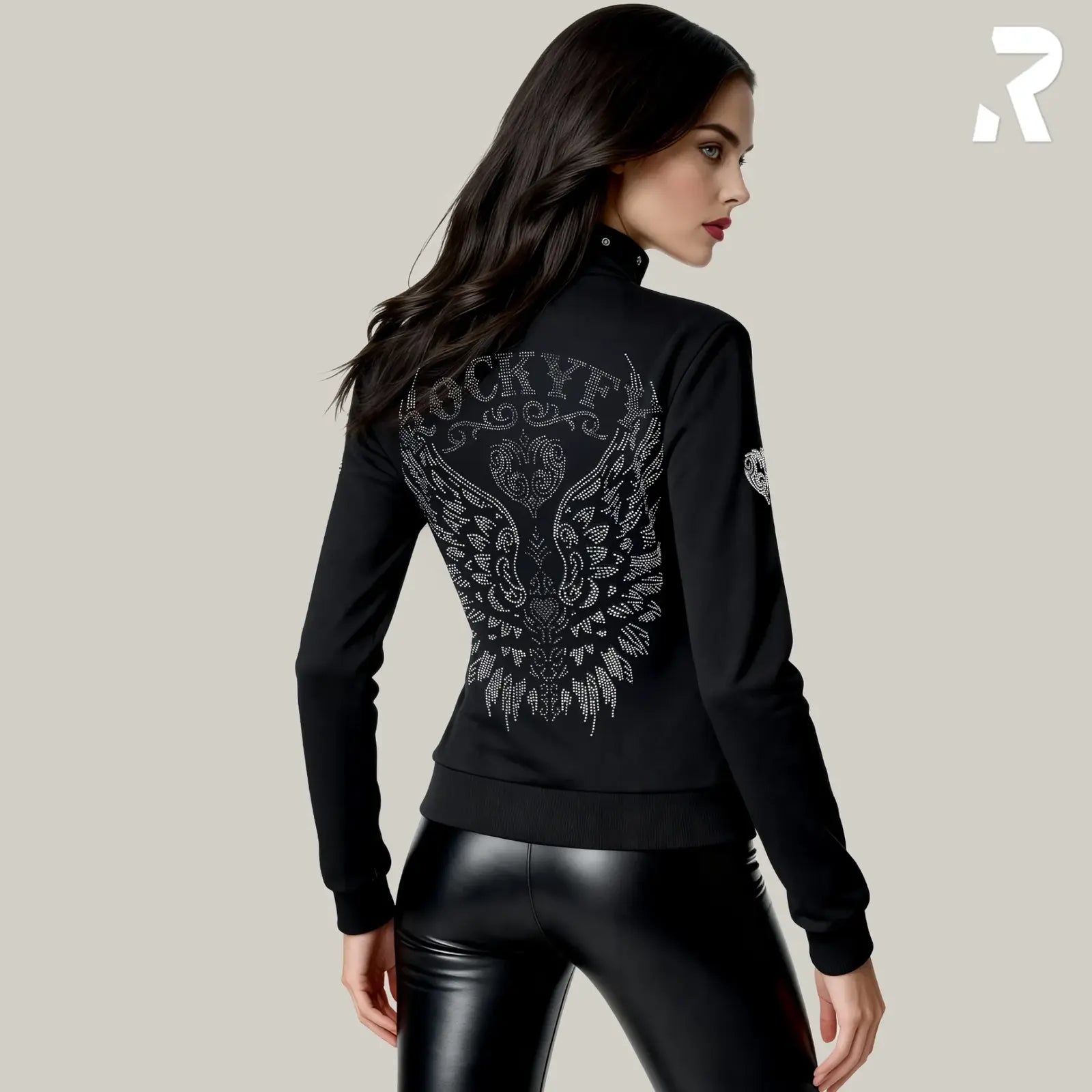 Rockyfy Hoodie Jacket Glamour Angel by Rockyfy (mit Kristall Applikationen) MoFa Lounge Künzelsau Hohenlohe Baden Württemberg 9