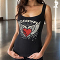 Rockyfy Tank Top Heart Glamour by Rockyfy (mit Kristall Applikationen) ) MoFa Lounge Künzelsau Hohenlohe Baden Württemberg