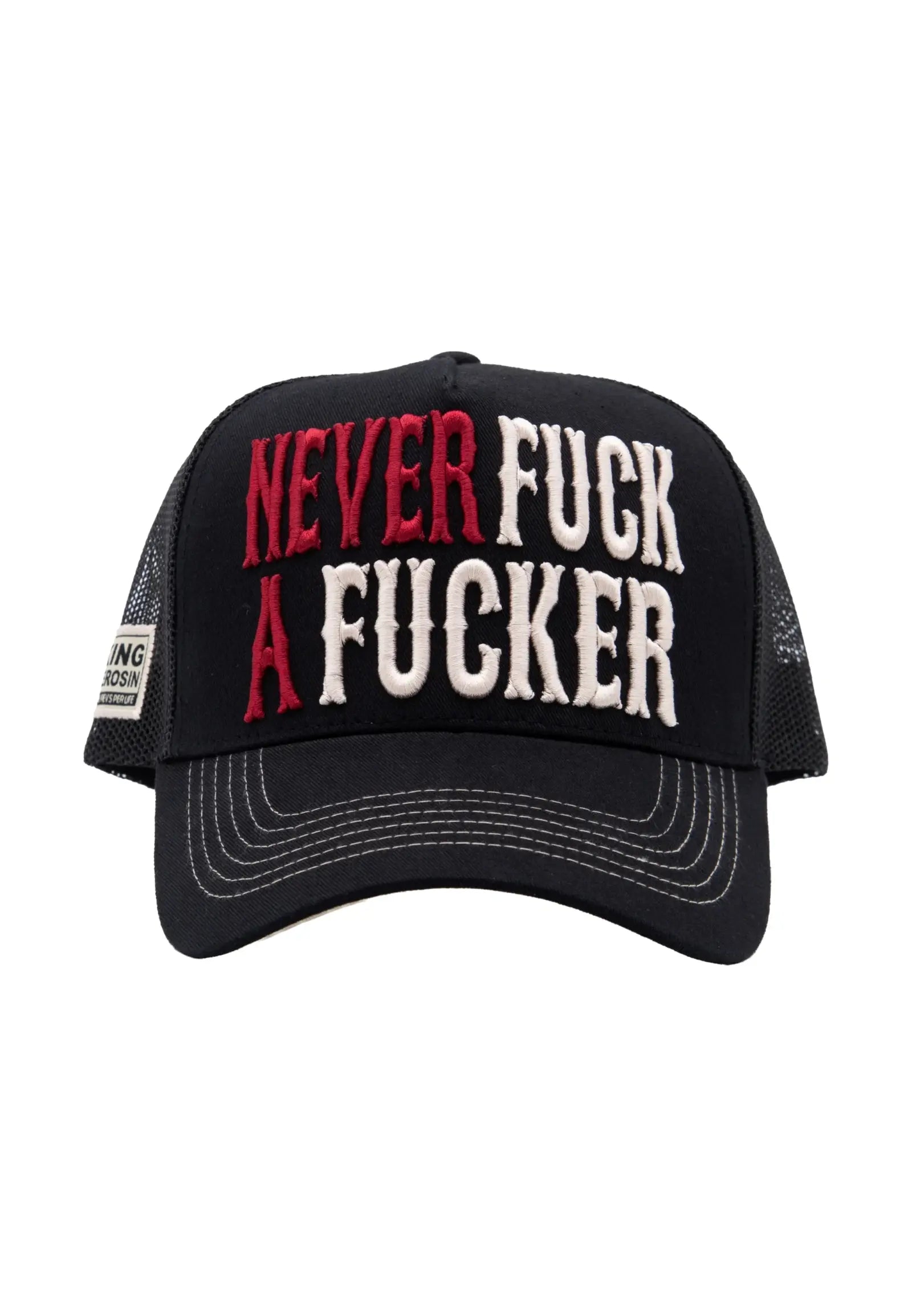 King Kerosin Trucker Cap ‘Never Fuck a Fucker’ in Schwarz MoFa Lounge Künzelsau Hohenlohe Baden Württemberg 1