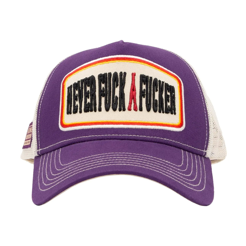 King Kerosin Trucker Cap ‘Never Fuck A Fucker’ in Pflaume MoFa Lounge Künzelsau Hohenlohe Baden Württemberg 1