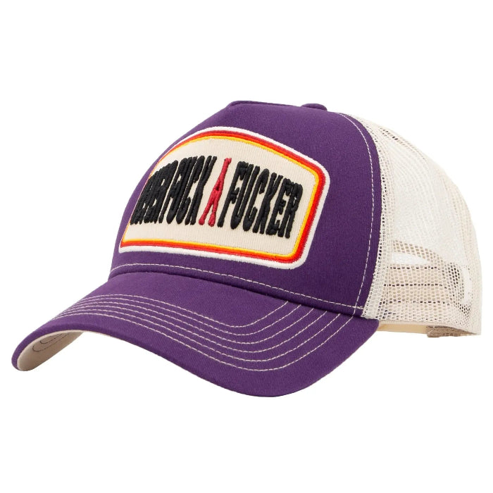 King Kerosin Trucker Cap ‘Never Fuck A Fucker’ in Pflaume MoFa Lounge Künzelsau Hohenlohe Baden Württemberg