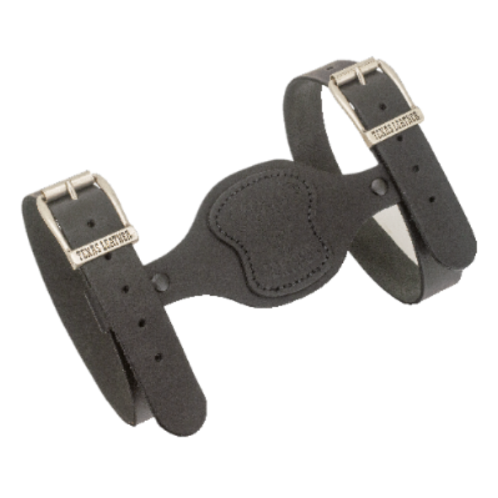 Texas Leather Deckenhalter, schwarz