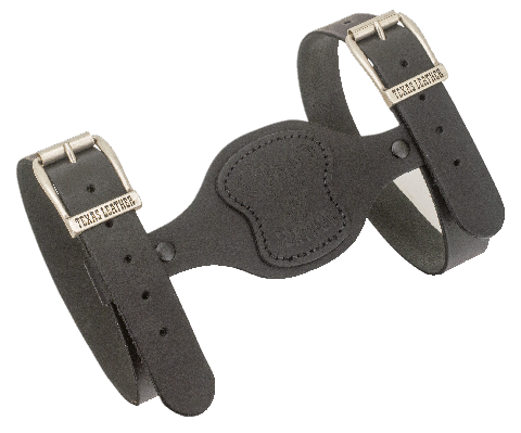 Texas Leather Deckenhalter, schwarz