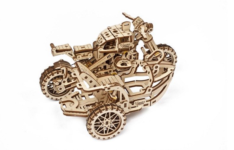 Ugears-Motorcycle-Scrambler-UGR-10-with-sidecar-DSC0027 Mofa Lounge Künzelsau Hohenlohe Baden Württemberg 8