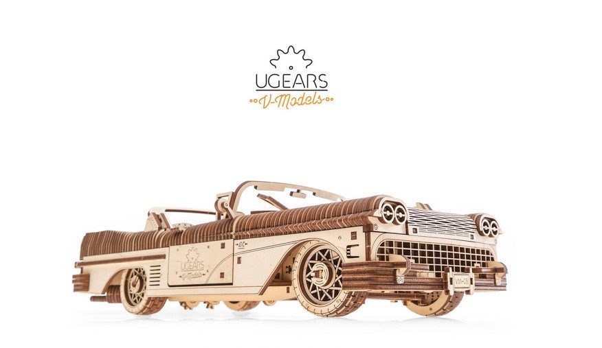 Ugears-Dream-Cabriolet-VM-05-mechanical-model-kit-DSC3386 Mofa Lounge Künzelsau Hohenlohe Baden Württemberg 1