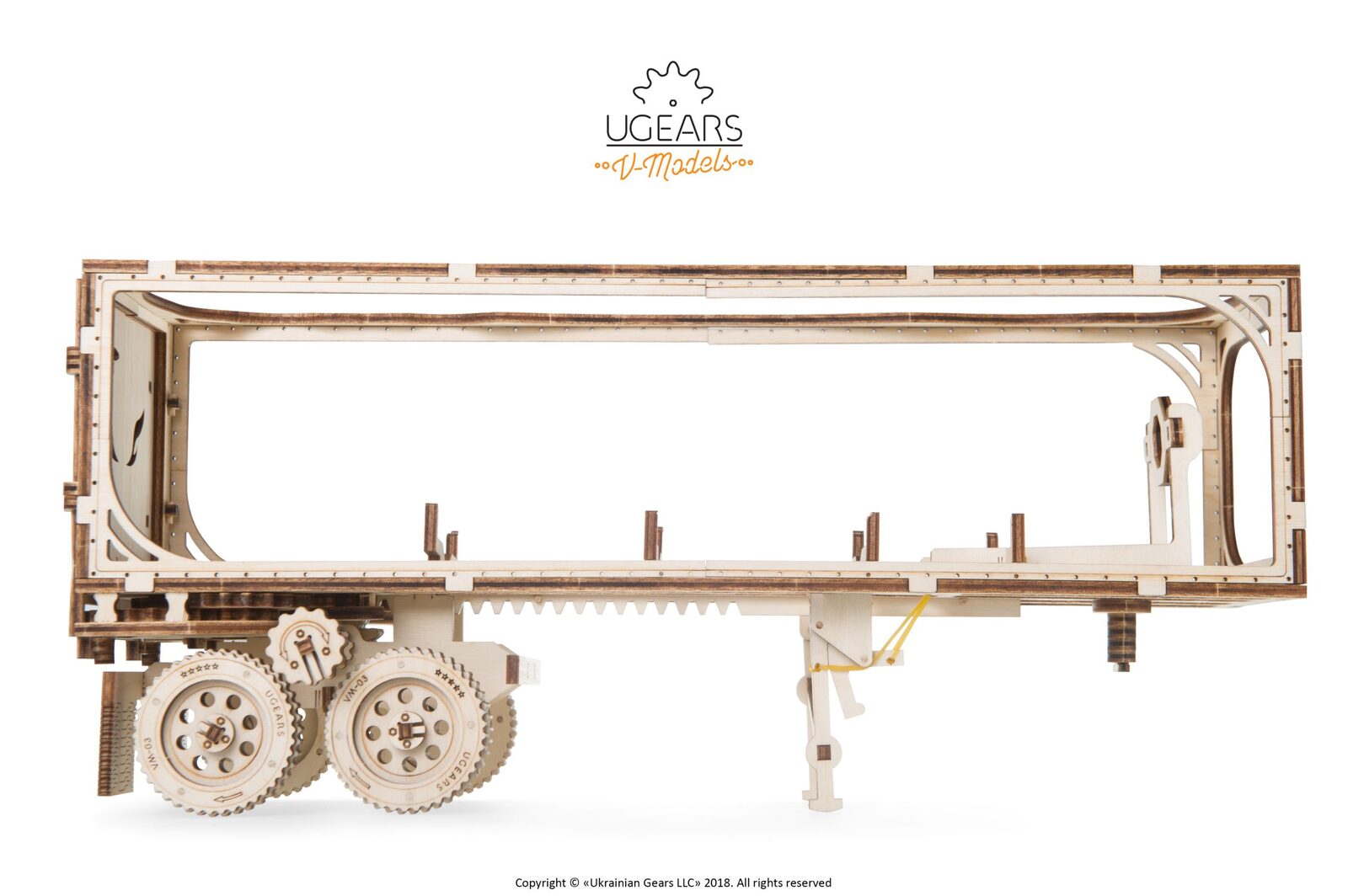 Ugears Heavy Boy Truck VM-03 Trailer model kit