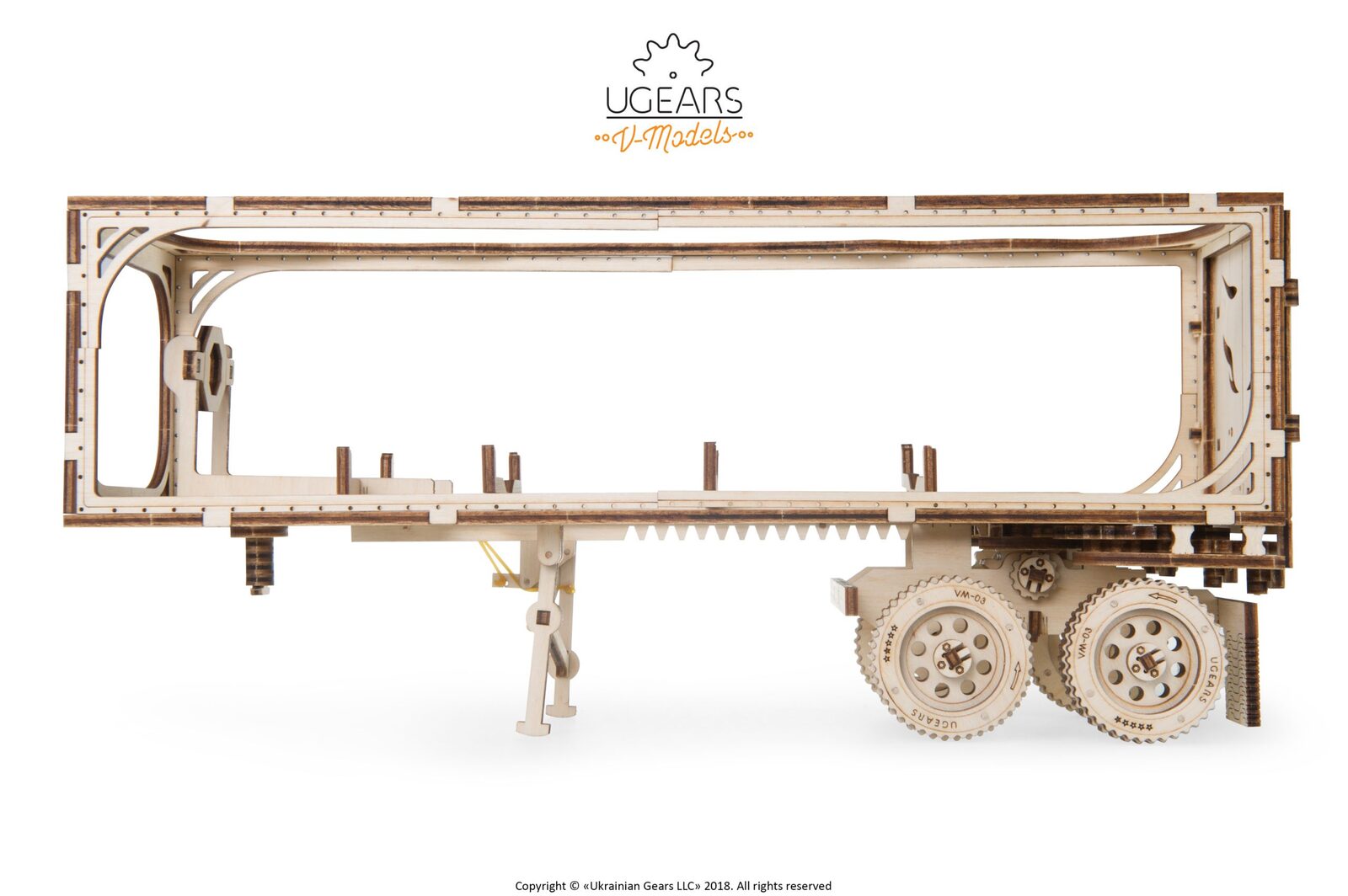 Ugears Heavy Boy Truck VM-03 Trailer model kit