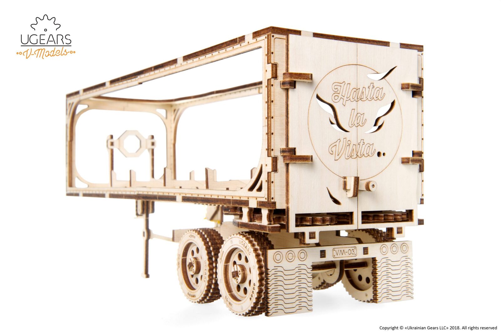 Ugears Heavy Boy Truck VM-03 Trailer model kit