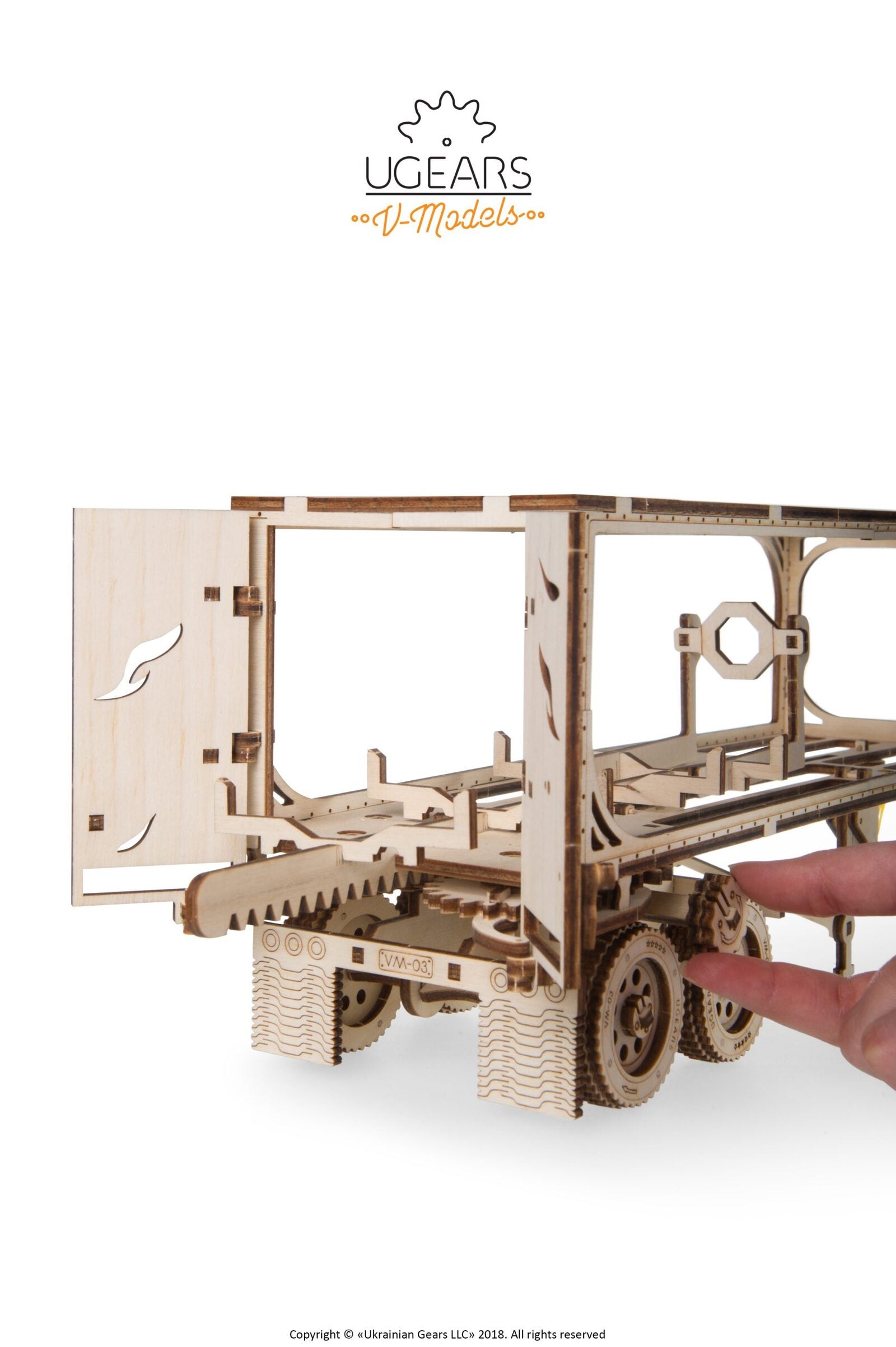 Ugears Heavy Boy Truck VM-03 Trailer model kit