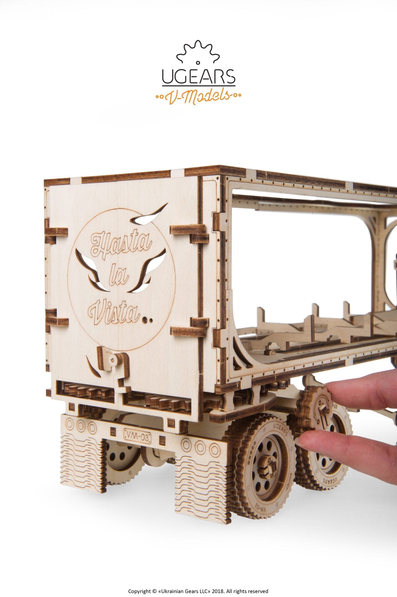 Ugears Heavy Boy Truck VM-03 Trailer model kit