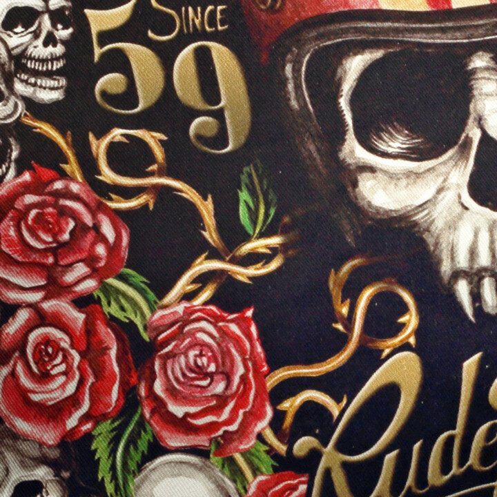 Rude Riders Totenkopf Kissen Mofa Lounge Künzelsau Hohenlohe Baden Württemberg 3