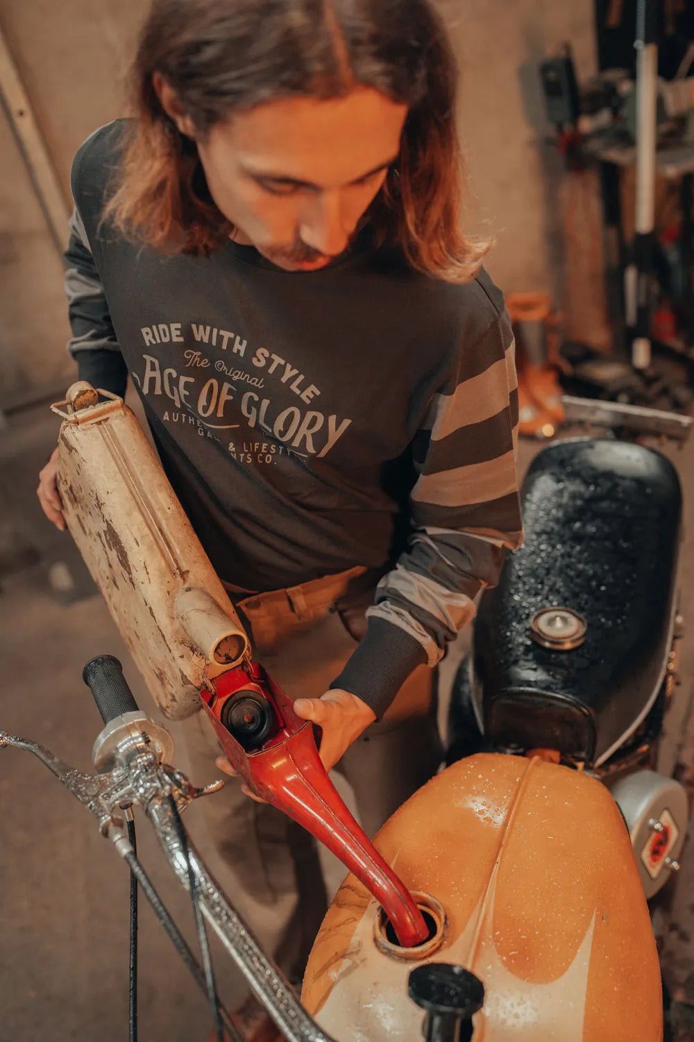 Age of Glory Original LS Tee Washed Black / Grey