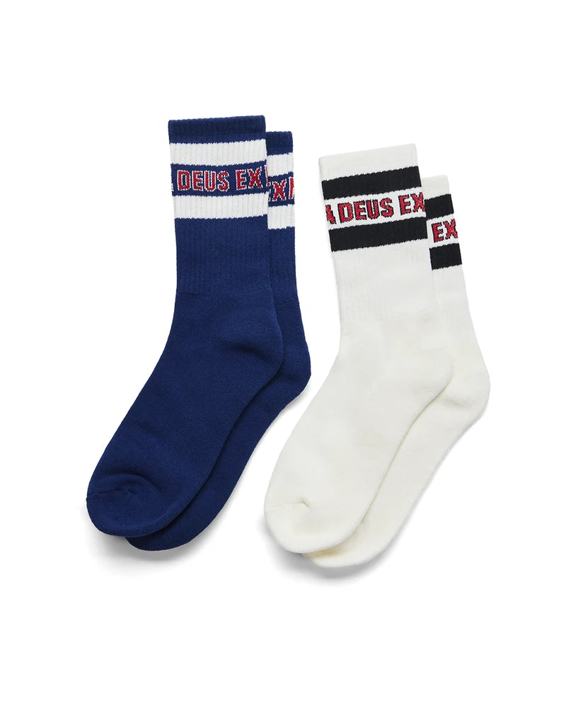 Deus Ex Machina Twin Pack Chessboxin Socks