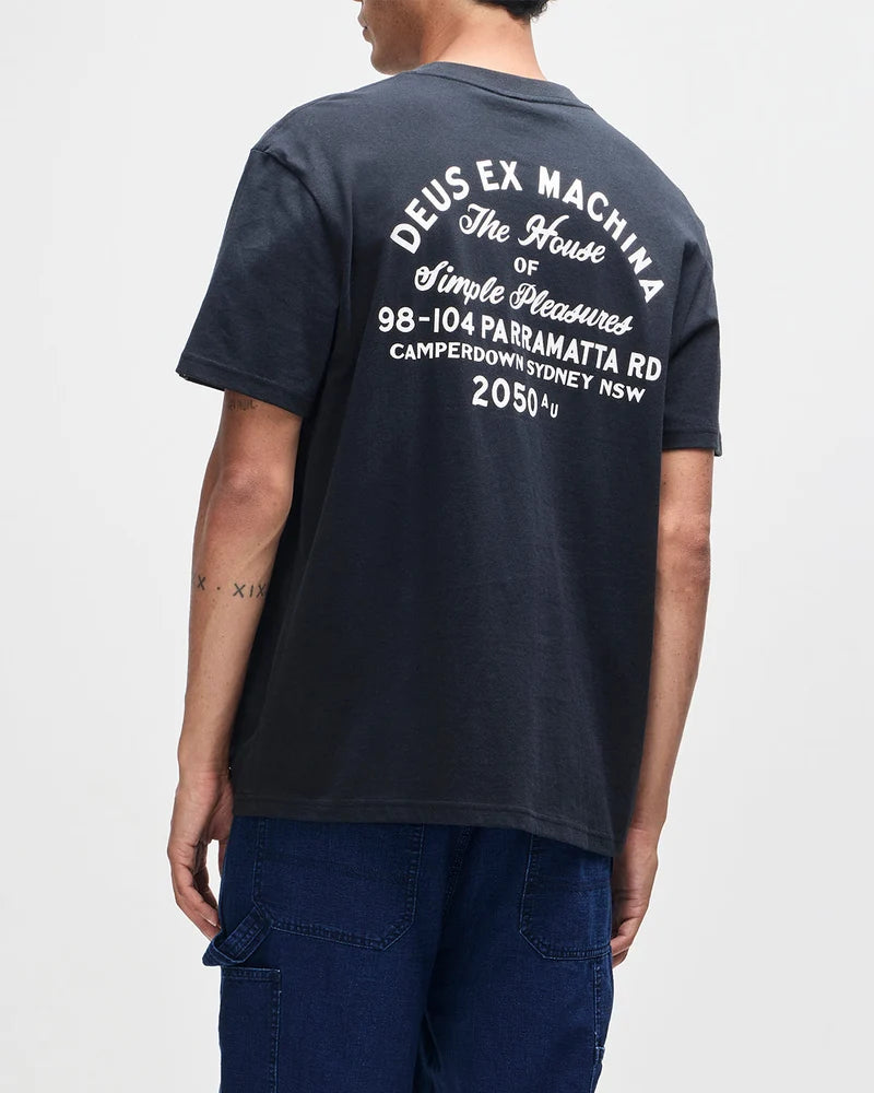 Deus ex Machina Drovers Dog Tee Black