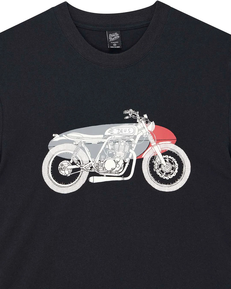 Deus ex Machina Drovers Dog Tee Black