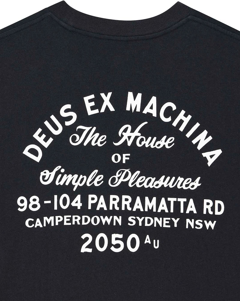 Deus ex Machina Drovers Dog Tee Black
