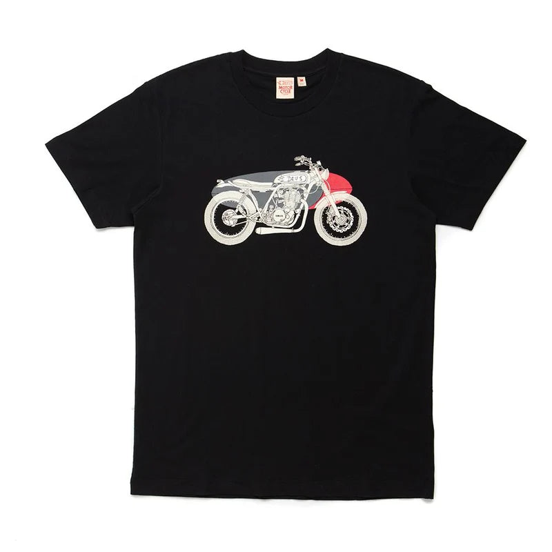 Deus ex Machina Drovers Dog Tee Black