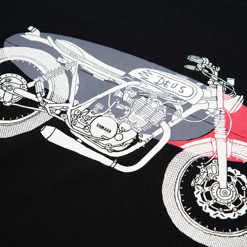 Deus ex Machina Drovers Dog Tee Black