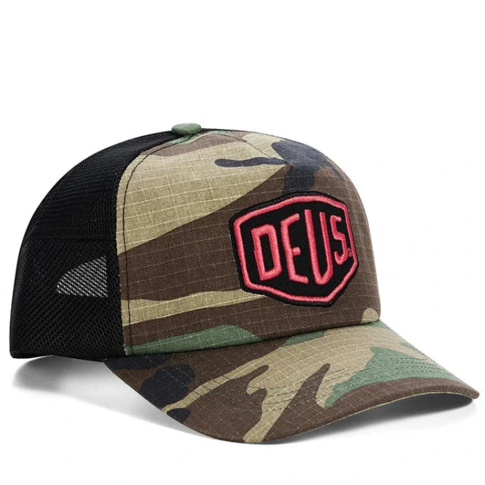 Deus ex Machina Paris Camo Shield Cap