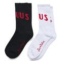Deus Ex Ranger Socks Twin Pack Black Withe