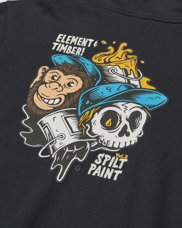 Elements Timber Flow Männer Schwarz Kapuzenpulli