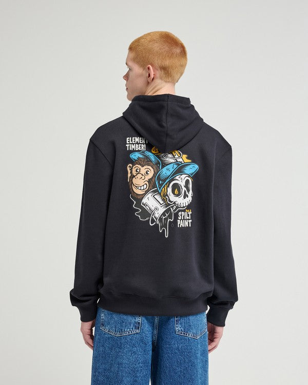 Elements Timber Flow Männer Schwarz Kapuzenpulli