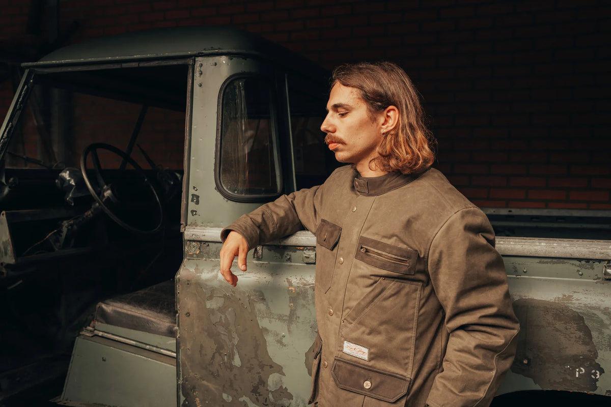 Age of Glory Escape Waxed Cotton Jacket Army Green