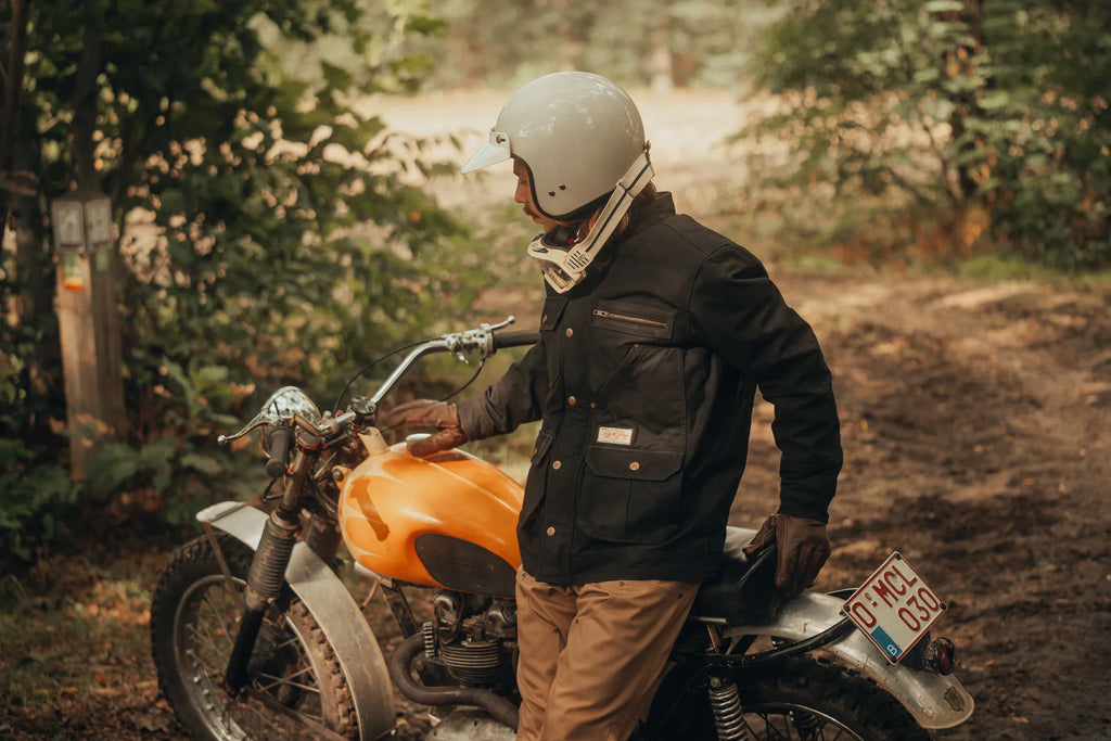 Age of Glory Escape Waxed Cotton Jacket Black schwarz