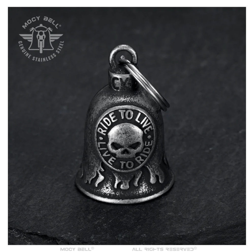 Glocke Motorrad Guardian Bell Ride to Live, Live to Ride Schädel HD