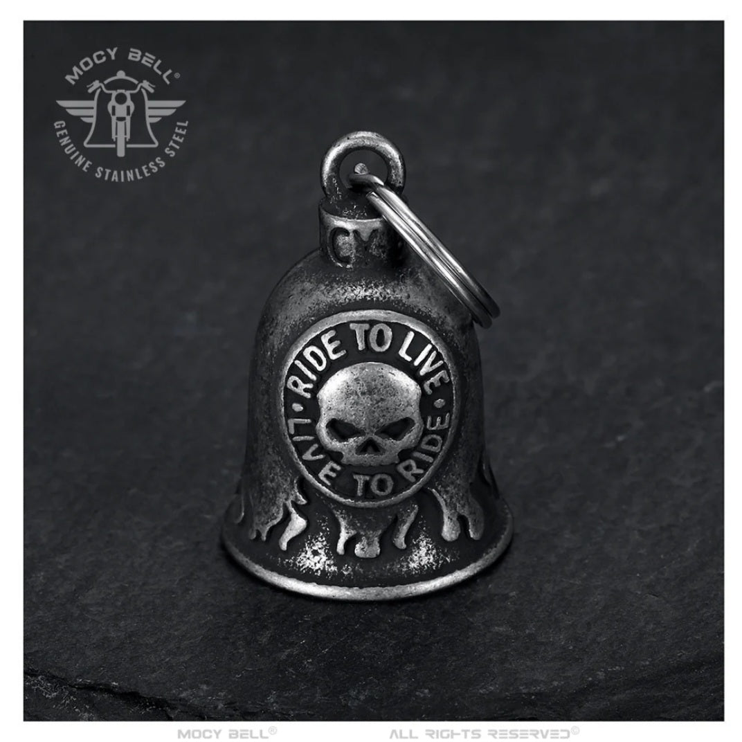 Glocke Motorrad Guardian Bell Ride to Live, Live to Ride Schädel HD