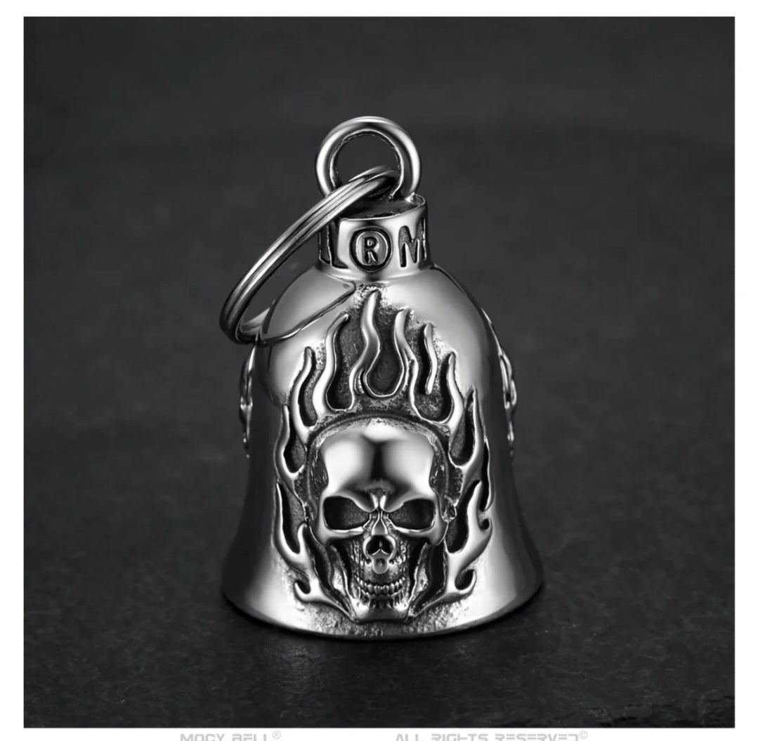 Glocke Motorrad Mocy Bell Guardian „Till The End“ – Biker-Totenkopf