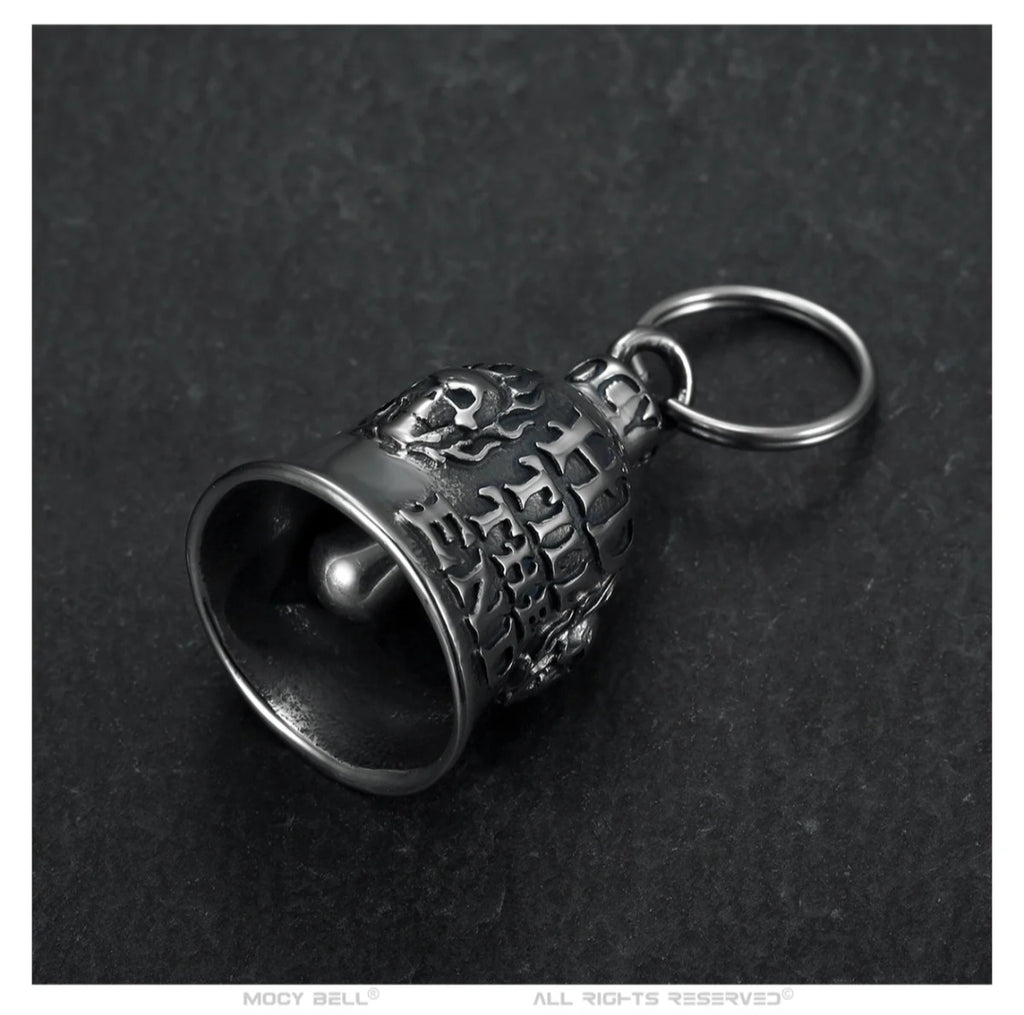 Glocke Motorrad Mocy Bell Guardian „Till The End“ – Biker-Totenkopf