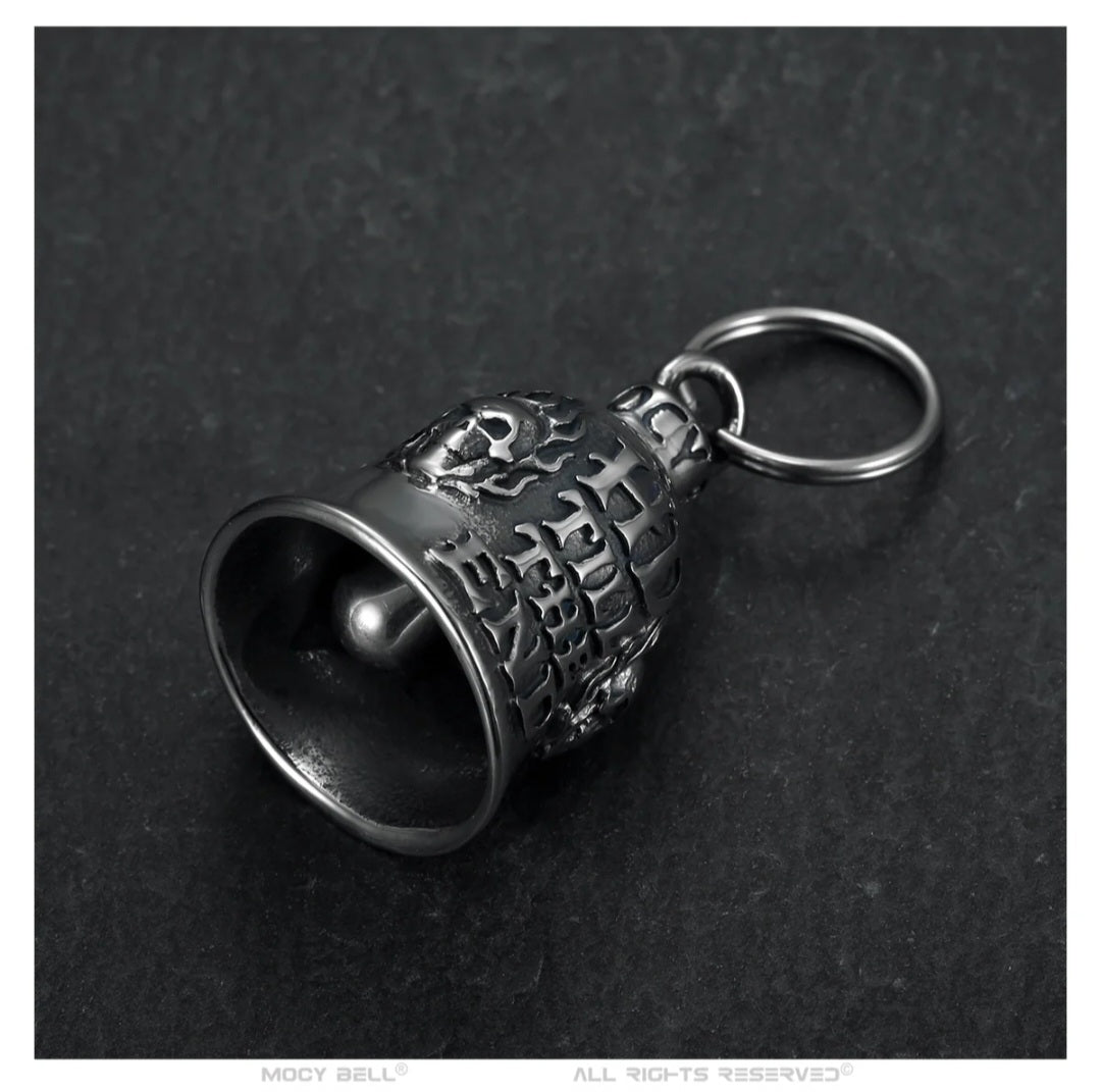 Glocke Motorrad Mocy Bell Guardian „Till The End“ – Biker-Totenkopf